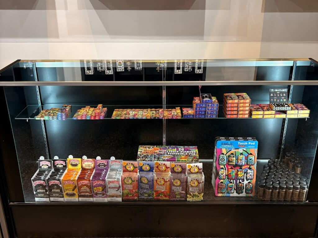 main inside area at Blaze District dispensary in Hamilton